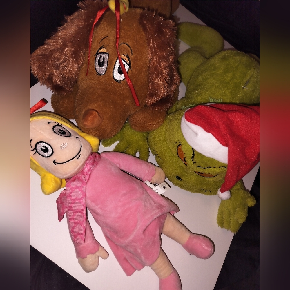 The Grinch plush set of 3 large